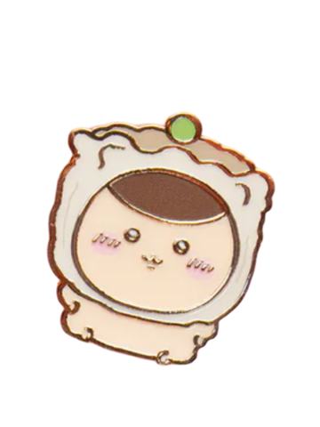 栗子馒头-早茶系列金属徽章