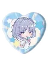 夜宵-eeo联动 4周年纪念 心形吧唧