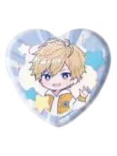 洛昂-eeo联动 4周年纪念 心形吧唧