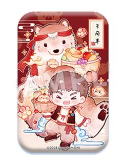 王胖子-茸茸系列方形冰箱贴