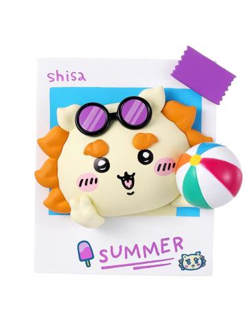 狮萨-夏日季3D磁吸摆件