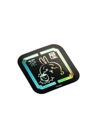 乌萨奇-早茶系列霓虹灯款贴纸