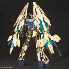 HGUC RX-0 独角兽高达3号机 菲尼克斯(毁灭模式) 金银电镀套装-资料图