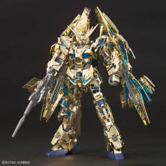 HGUC RX-0 独角兽高达3号机 菲尼克斯(毁灭模式) 金银电镀套装-资料图