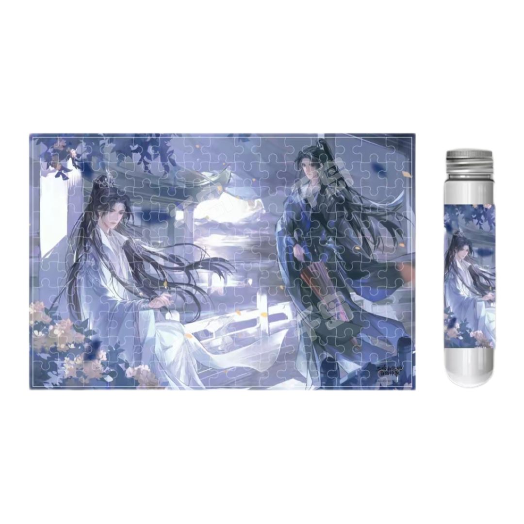 墨燃&楚晚宁-墨雨晚风试管拼图 | 2025楚晚宁生日系列新品 - 二哈和他的白猫师尊 - 墨燃 - 楚晚宁 - 纸片|千岛