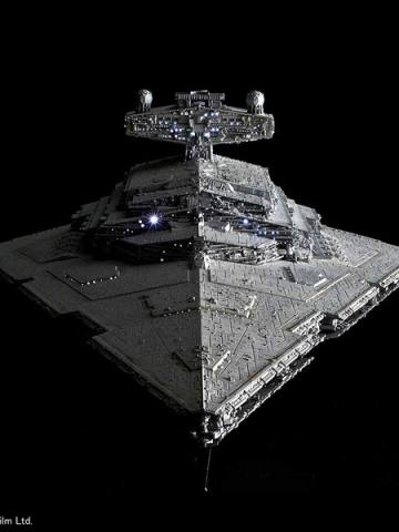 星球大战塑料模型 歼星舰 发光版