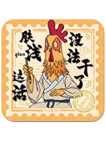 公鸡画师-森罗万象马口铁徽章