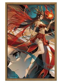 美杜莎A(艺术画)-遇意吧唧拍立得