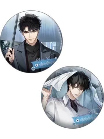 严峫&江停(徽章套组)-潮湿的街角系列周边