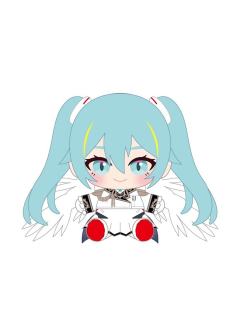 初音未来6-高达45周年联名坐姿玩偶