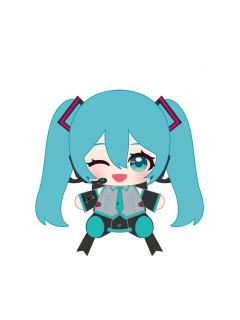 初音未来3-高达45周年联名坐姿玩偶
