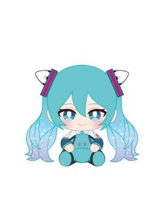 初音未来5-高达45周年联名坐姿玩偶