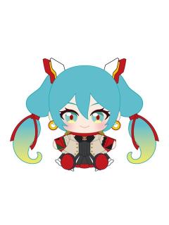 初音未来2-高达45周年联名坐姿玩偶