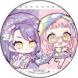 东堂诗音&黄木娅纪美-美妙天堂偶像大陆梅雨ver.特典徽章