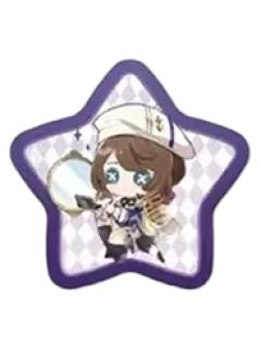 画家-完美杀青系列Q版星型徽章