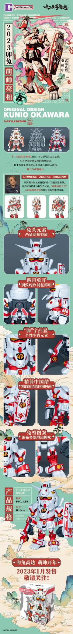QMSV CHINESE ZODIAC GUNDAM 2023 Version 2023十二生肖高达卯兔-资料图