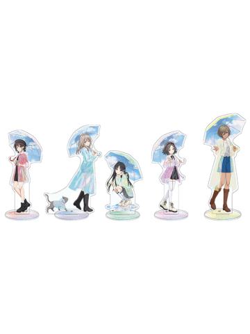 彩虹雨伞立牌