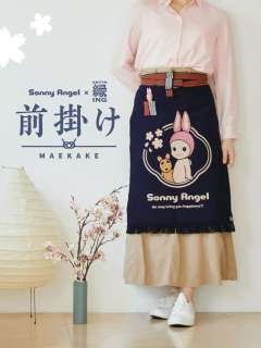 Sonny Angel Maekake Sakura 和风刺绣围裙-资料图