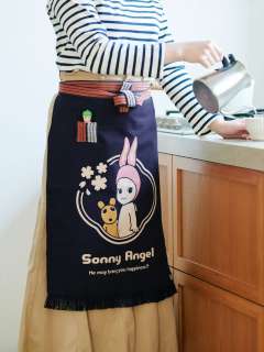 Sonny Angel Maekake Sakura 和风刺绣围裙-资料图