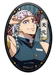 宇髓天元-璃彩双闪椭圆徽章