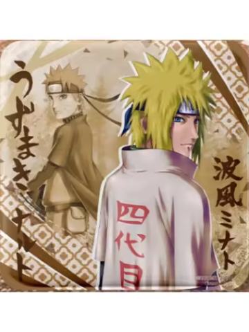波风水门&漩涡鸣人(基础款)-谷娘刃影系列方形徽章