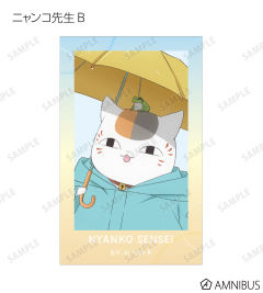 猫咪老师B插画卡-雨之日系列周边