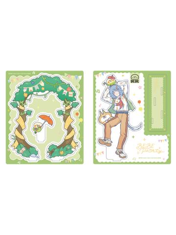 哮天-小鹦鹉BEBE联动系列烫哑金亚克力立牌