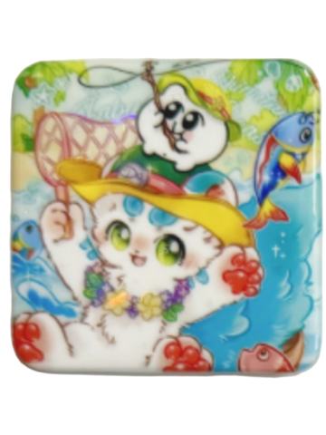 皮皮-奇米蛋联名福瑞乐园系列马口铁徽章
