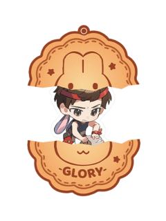 韩文清-月下同萌系列亚克力抽拉挂件