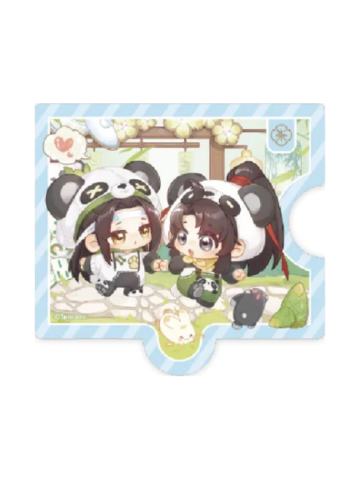 魏无羡&蓝忘机(亚克力冰箱贴-出发发)-动画七周年快闪BABY PANDA系列周边