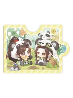 魏无羡&蓝忘机(亚克力冰箱贴-挖笋笋)-动画七周年快闪BABY PANDA系列周边