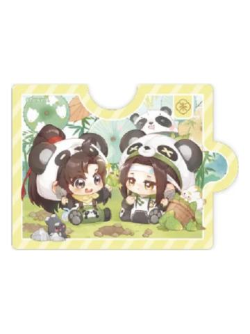魏无羡&蓝忘机(亚克力冰箱贴-挖笋笋)-动画七周年快闪BABY PANDA系列周边