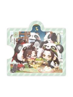 魏无羡&蓝忘机(亚克力冰箱贴-吃饭饭)-动画七周年快闪BABY PANDA系列周边