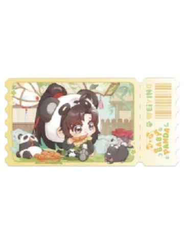 魏无羡(亚克力票根-偷吃吃)-动画七周年快闪BABY PANDA系列周边