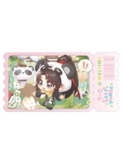 魏无羡(亚克力票根-出发发)-动画七周年快闪BABY PANDA系列周边