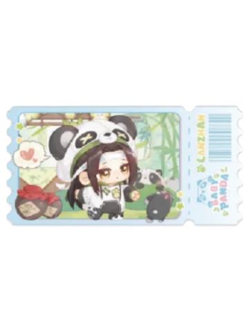 蓝忘机(亚克力票根-出发发)-动画七周年快闪BABY PANDA系列周边