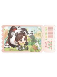 魏无羡(亚克力票根-挖笋笋)-动画七周年快闪BABY PANDA系列周边