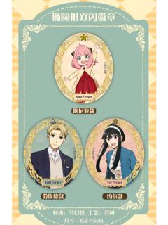 漫库椭圆形双闪徽章