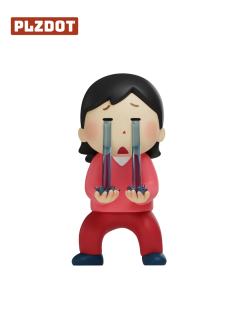 泪水从眼角滑落