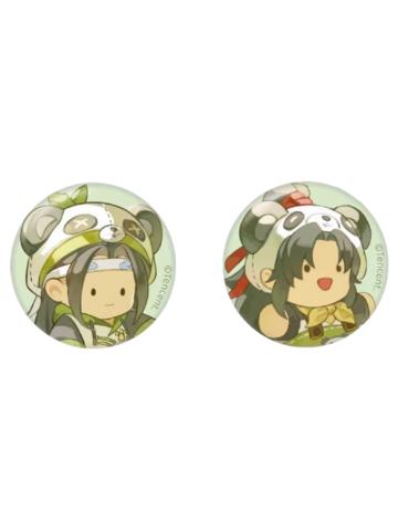 魏无羡&蓝忘机(迷你徽章)-动画七周年快闪竹影森灵系列周边