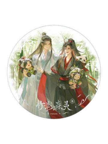 魏无羡&蓝忘机(泡面吧唧-超大徽章)-动画七周年快闪竹影森灵系列周边