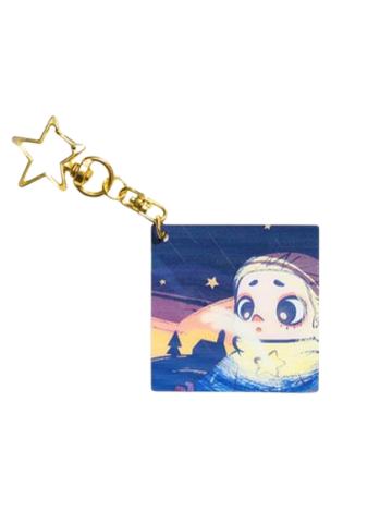 光栅挂件-焰火流星