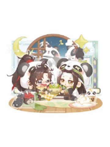 魏无羡&蓝忘机(亚克力立牌-偷吃吃)-动画七周年快闪BABY PANDA系列周边