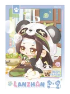 蓝忘机(拍立得-吃饭饭)-动画七周年快闪BABY PANDA系列周边