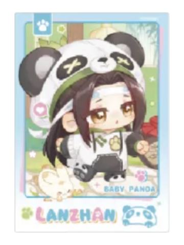 蓝忘机(拍立得-出发发)-动画七周年快闪BABY PANDA系列周边