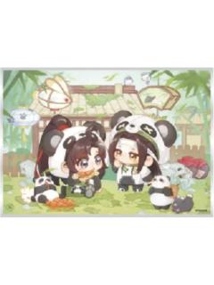 魏无羡&蓝忘机(亚克力色纸-偷吃吃)-动画七周年快闪BABY PANDA系列周边