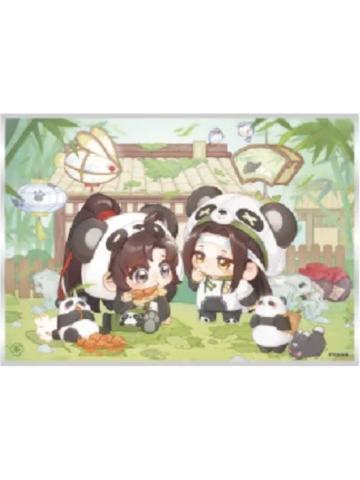 魏无羡&蓝忘机(亚克力色纸-偷吃吃)-动画七周年快闪BABY PANDA系列周边