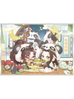 魏无羡&蓝忘机(亚克力色纸-吃饭饭)-动画七周年快闪BABY PANDA系列周边