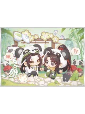 魏无羡&蓝忘机(亚克力色纸-出发发)-动画七周年快闪BABY PANDA系列周边