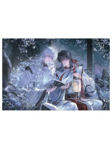 塔维尔&白柳(特典海报)-夜话系列周边